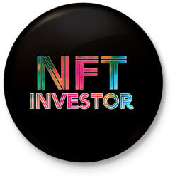 printfashion BITCOIN 4 EVER 63 - Kitűző, hűtőmágnes - Fekete (6122307)