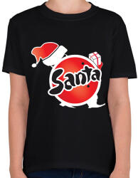 printfashion fanta santa - Gyerek póló - Fekete (15052364)