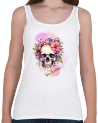 printfashion Time to bloom - Női atléta - Fehér (14657421)
