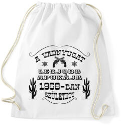 printfashion Vadnyugat legjobb apukája - Évszámmal - Sportzsák, Tornazsák - Fehér (7508069)