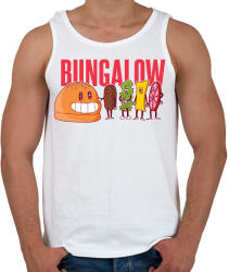 printfashion Bungalow - Férfi atléta - Fehér (5108814)