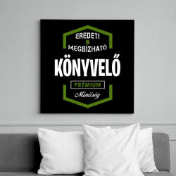 printfashion Könyvelő prémium minőség - Vászonkép - Fekete (6647753)