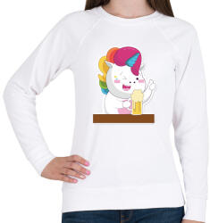 printfashion Laza este - Női pulóver - Fehér (381276)