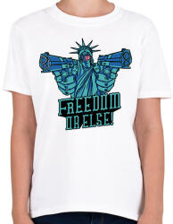 printfashion Szabadság - Gyerek póló - Fehér (9438122)