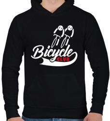 printfashion Bicycle Club - Férfi kapucnis pulóver - Fekete (16399150)