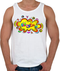 printfashion Nyár - Férfi atléta - Fehér (5153035)