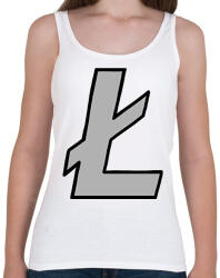 printfashion Litecoin - Női atléta - Fehér (6932460)