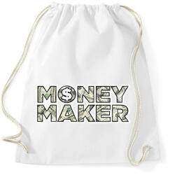 printfashion Money makeR - Sportzsák, Tornazsák - Fehér (2205881)