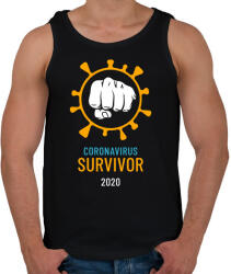 printfashion Covid Survivor - Férfi atléta - Fekete (3259936)