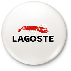 printfashion Lagoste - Kitűző, hűtőmágnes - Fehér (3081187)