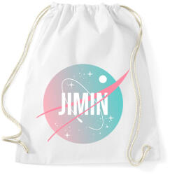 printfashion BTS NASA: JIMIN - Sportzsák, Tornazsák - Fehér (2036761)