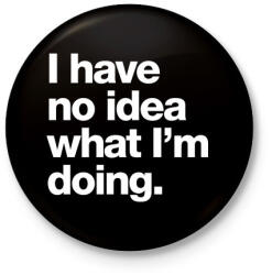 printfashion I have - Kitűző, hűtőmágnes - Fekete (3101082)