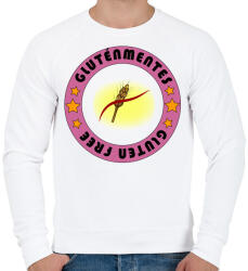 printfashion Gluten free 4 - Férfi pulóver - Fehér (838789)