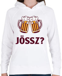 printfashion Jössz sörözni? - Női kapucnis pulóver - Fehér (11578580)
