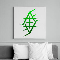 printfashion zöld jafi szimbólum - Vászonkép - Fehér (13383808)