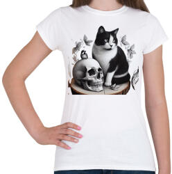 printfashion Cica - Női póló - Fehér (15168810)