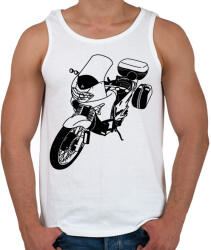 printfashion honda transalp - Férfi atléta - Fehér (2907151)