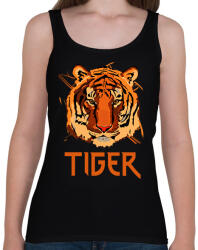 printfashion TIGERFACE - Női atléta - Fekete (15511909)