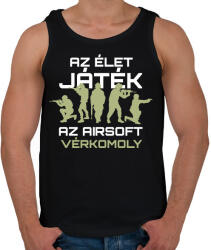printfashion Az airsoft vérkomoly - Férfi atléta - Fekete (15529838)