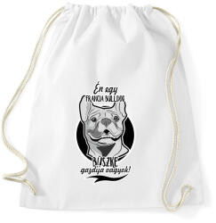 printfashion én egy francia bulldog büszke gazdija vagyok! - Sportzsák, Tornazsák - Fehér (281737)