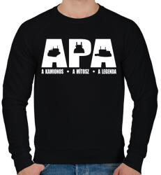 printfashion Kamionos apa - Férfi pulóver - Fekete (1241182)