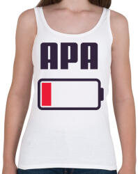 printfashion Apa kimerült - Női atléta - Fehér (11808041)