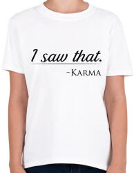 printfashion Karma - Gyerek póló - Fehér (259997)