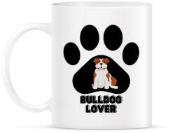 printfashion Bulldog Lover - Bögre - Fehér (14089667)