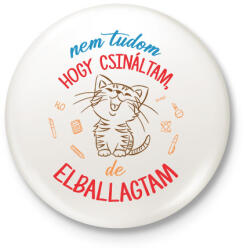 printfashion Nem tudom hogy - Kitűző, hűtőmágnes - Fehér (13567757)