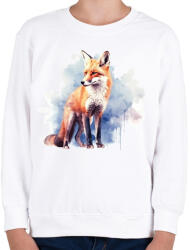 printfashion róka - Gyerek pulóver - Fehér (14647312)