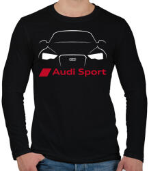 printfashion Audi Sport - Férfi hosszú ujjú póló - Fekete (1977623)