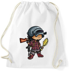 printfashion PUBG - Sportzsák, Tornazsák - Fehér (2591258)