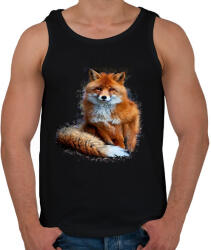 printfashion róka - Férfi atléta - Fekete (13058056)