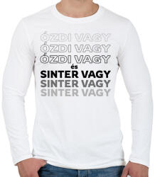 printfashion Ózdi vagy és Sinter vagy! - Férfi hosszú ujjú póló - Fehér (16472984)