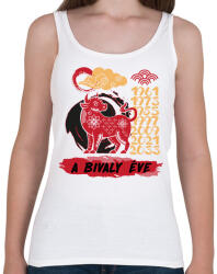 printfashion A bivaly éve - Női atléta - Fehér (7616071)