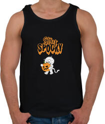 printfashion Stay Spooky Halloween-i Múmia - Férfi atléta - Fekete (14389843)