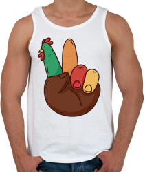 printfashion Kakas kéz - Férfi atléta - Fehér (11710348)