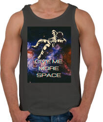 printfashion GIMME MORE SPACE - Férfi atléta - Sötétszürke (15129000)