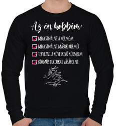printfashion Műköröm - Férfi pulóver - Fekete (5701571)