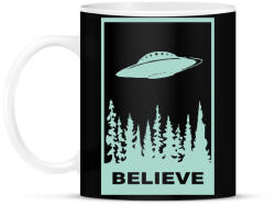 printfashion Believe - Bögre - Fekete (8751006)