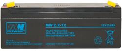 MPL Power Elektro MPL MW POWER MW 2.2-12 UPS battery Lead-acid accumulator AGM Maintenance-free 12 V 2, 2 Ah Black (MW 2.2-12)