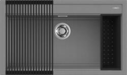 Elleci Best 360 Workstation szett M73 Titanium granitek mosogatótálca