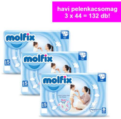 Molfix Havi pelenkacsomag Jumbo (5-ös) 11 - 18 kg (132 db/cs) (hpcsmjj)