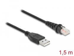 Delock RJ50 A-típusú USB 2.0 vonalkód olvasó kábel 1, 5 m (90598) (90598)