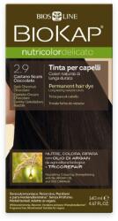 BioKap Nutricolor Delicato Permanent Hair Color 140 ml ammónia mentes festék 2.9 Dark Chestnut Chocolate