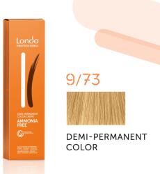 Londa Professional Demi Permanent Color Creme 60 ml gazdag krémes hajfesték 9/73 Very Light Blond Brown Gold
