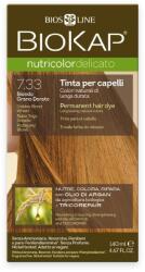 BioKap Nutricolor Delicato Permanent Hair Color 140 ml ammónia mentes festék 7.33 Gloden Blond Wheat