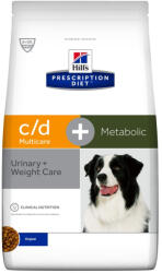 Hill's Canine c/d + Metabolic gyógytáp 12 Kg - pegazusallatpatika