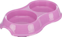 TRIXIE 24985 Double Bowl - Műanyag duplatál (vegyes színekben) macskák részére (0, 2l /Ø11cm) - pegazusallatpatika