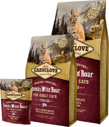  CarniLove Cat Sterilized Bárány & Vaddisznó 400g száraztáp